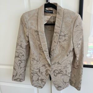 Dolce & Gabbana Taupe Textured Jacket
